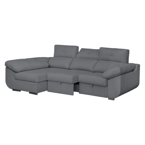 Sofá Chaise Longue Izquierda Tapizado en Tela AVRIL