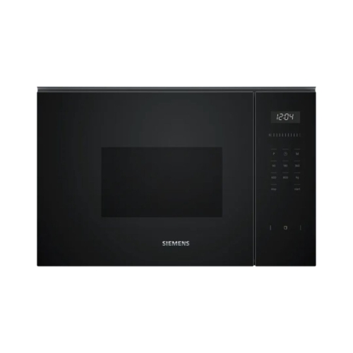 Microondas integrable Siemens grill 20L cristal negro BE525LMB1