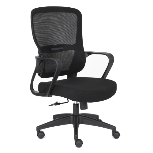 Silla de Oficina Ergonómica Negra con Malla KAROL 1051-H