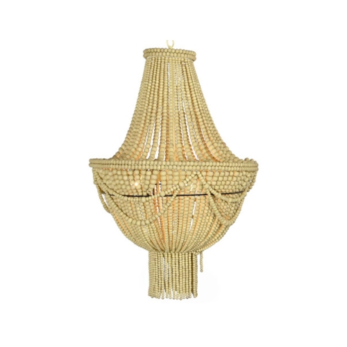 Lámpara de Techo Color Amarillo con Estructura Metal y bolas de MDF LA-203522
