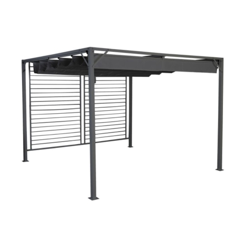 Pérgola Acero-Poliéster Color Negro MB-200828