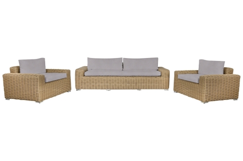 Conjunto de Jardín de Ratán Sintético con Dos Sillones MB-211134
