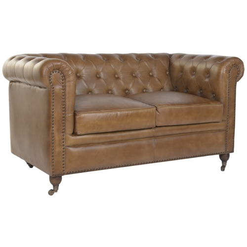 Sofá Chester de Piel Clásico 2 Plazas MB-223604