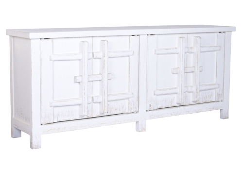 Aparador de Olmo Macizo Blanco 230 cm MB-226325