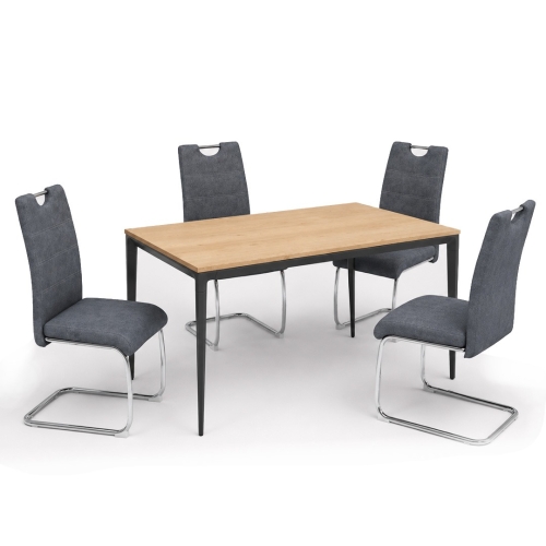Conjunto Mesa Comedor Moderna con 4 Sillas NESS