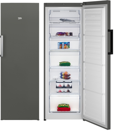 Congelador Vertical Beko No Frost Inox 171x60cm E RFNE290L41GN