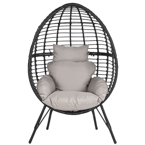Sillón de Exterior de Ratán Sintético con Cojines