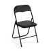 Silla Plegable Tapizada en Metal Negra TORA 22930006