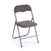Silla Plegable Tapizada en Metal Gris Oscuro LIRA CORDUROY 22930004