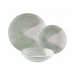 Vajilla de Porcelana 18 Piezas Diseño Picnic Verde 26,5 cm 22990006