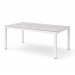 Mesa de Jardín Blanca de Aluminio y Cristal Cerámico RUMANIA