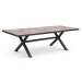 Mesa de Jardín Antracita Cerámica Imitación Madera GALICIA