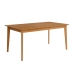Mesa de Comedor Extensible de Madera Roble y Sobre Biselado de 25 mm 160-200 cm AURA
