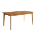 Mesa de Comedor Fija de Madera Roble y Sobre Biselado de 25 mm 180 cm AURA