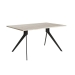 Mesa de Comedor Patas Negras Fija de 180 cm metal-Melamina ISEO