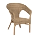 Silla de Salón en Ratán Natural y Madera Color Miel 60 cm 613347