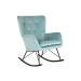Mecedora Metal‑Poliéster Terciopelo Azul MB-211338