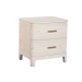 Mesita de Noche con 2 Cajones MDF y Metal MB-220062