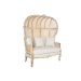 Sofá de Madera Enea y Fibra Natural con Asiento Tapizado MB-208798