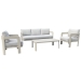 Conjunto de Jardín de Aluminio Arena con Cojines MB-224140
