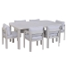 Comedor de Jardín de Aluminio con 6 Sillas Arena MB-224139