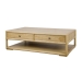 Mesa de Centro de Madera de Olmo con 2 Cajones MB-228433