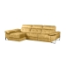 Chaiselongue Izquierda 312 cm Relax Eléctrico con Arcón Tapizado en Poliéster XENA