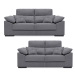 Conjunto de Sofás 3+2 Plazas con Cabezal Reclinable y Asientos Deslizantes NOEMI