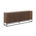 Aparador de 4 Puertas de Madera Maciza de Mango con Base de Metal GABAR 10818