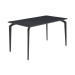 Mesa de comedor negra con patas de metal GABAR 11044