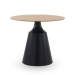 Mesa de Comedor Redonda 90 cm con Base Metal y Sobre Cerámico GABAR 11610