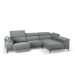 Chaise Longue con Asientos Deslizantes Tapizado en Tela Derecha NIZA
