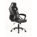 Silla Gaming de Polipiel Negra-Gris con Soporte Lumbar MARTE