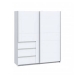 Armario de Dormitorio Blanco 2 Puertas 3 Cajones W2QS823E71-120