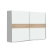 Armario de Dormitorio 269 cm 2 Puertas Correderas Blanco Roble Sonoma WNPS123E1-Q89
