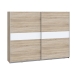 Armario de Dormitorio 269 cm 2 Puertas Correderas Blanco Roble Sonoma WNPS123E1-Q45