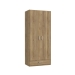 Armario de Dormitorio 2 Puertas y 1 Cajón Estructura de Melamina Natural ECBS923-D108