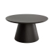 Mesa auxiliar fija redonda roble biselado 80 cm NAMIB