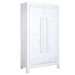Armario de Madera de Olmo Blanco 2 Puertas MB-226324