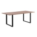 Mesa de comedor de 200x100 cm en madera maciza de acacia color natural GABAR 10834