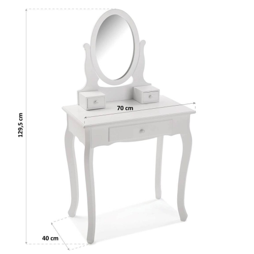 Tocador Blanco Moderno con Cajones KATE