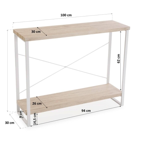 Recibidor de Madera de color Blanco TALINE 10330132