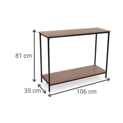 Consola Recibidor Industrial Madera y Metal ZIPA 106 cm 22710021