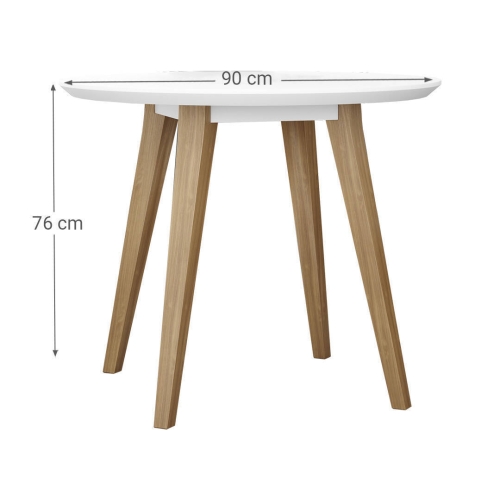 Mesa de Cocina Redonda con Tablero Texturizado 144 ATRANI