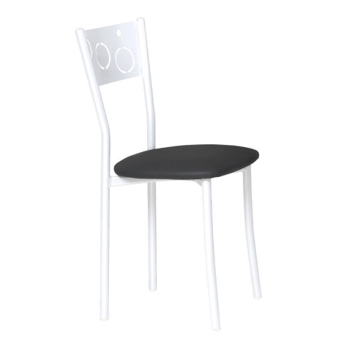 Silla de Cocina Blanca con Asiento Tapizado 919/BL