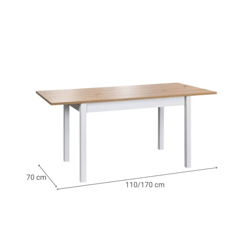 Mesa de Cocina Extensible con Tapa Laminada ROSA