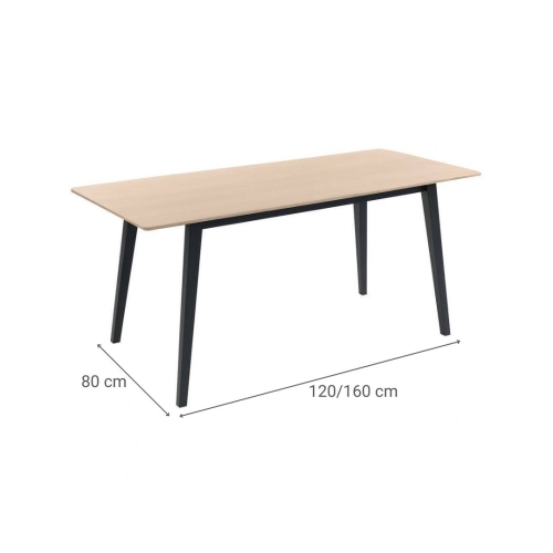 Mesa de Cocina Extensible con Patas de Madera PALMA