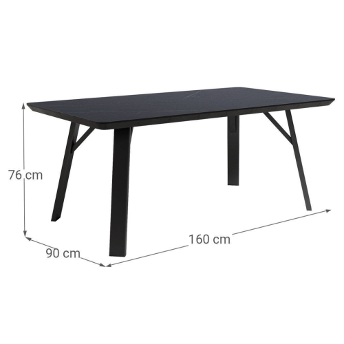 Mesa de Comedor Rectangular Fija de 160 cm BALTIC CNG001N