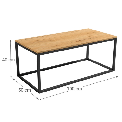 Mesa de Centro Rectangular de 100x50 cm PACÍFICO CNG022N