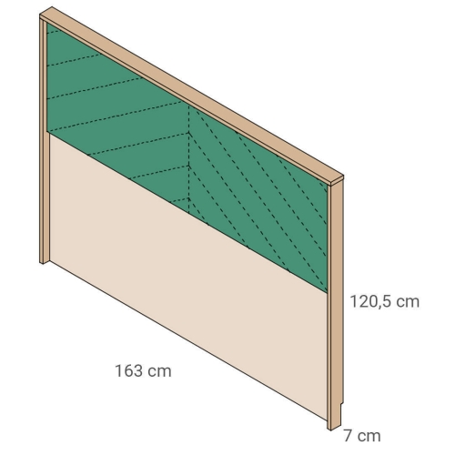 Cabecero Tapizado para Cama 150 cm HILL